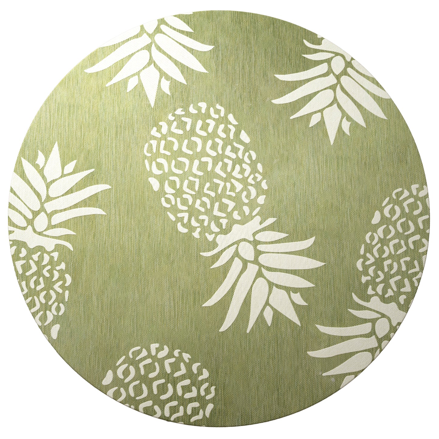 Catalina-81500 Tropical Power-Loomed Green/Ivory Polypropylene Indoor/Outdoor Area Rug - LR Home
