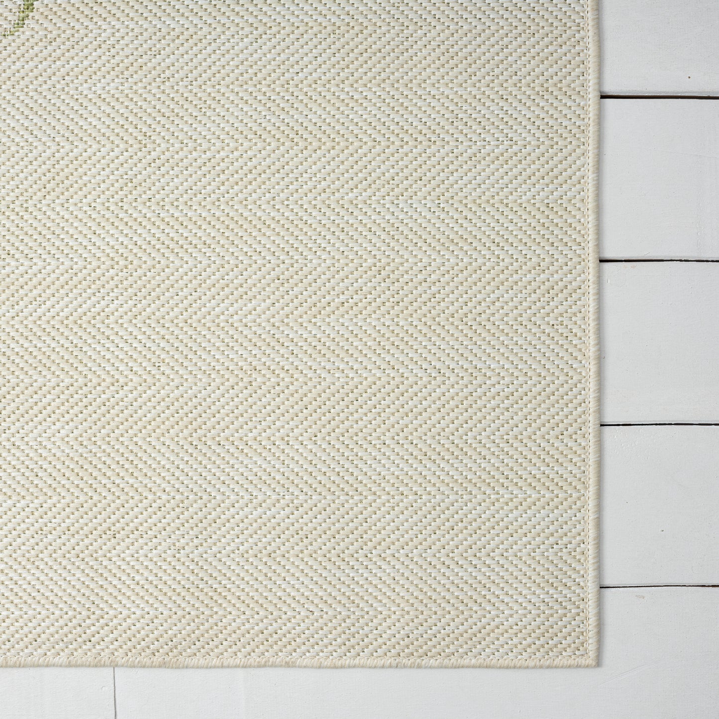 CATAL-81503 Tropical Machine Made Beige/Dark Green Polypropylene Indoor/Outdoor Area Rugs - LR Home