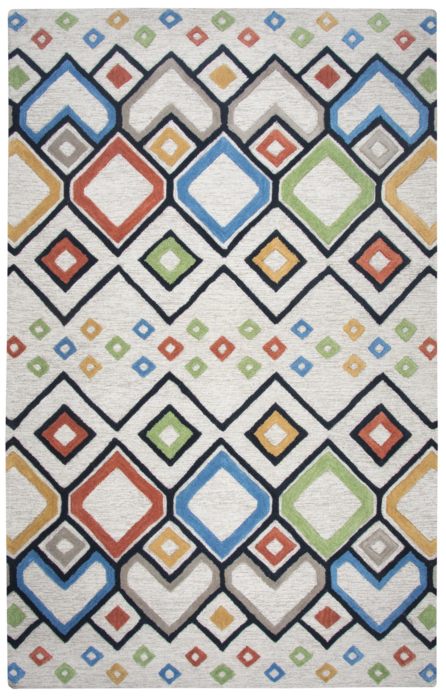 Caterine CE797A Ivory/Multi Hand-Tufted Rug - Rizzy