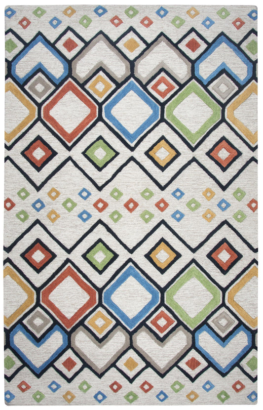 Caterine CE797A Ivory/Multi Hand-Tufted Rug - Rizzy