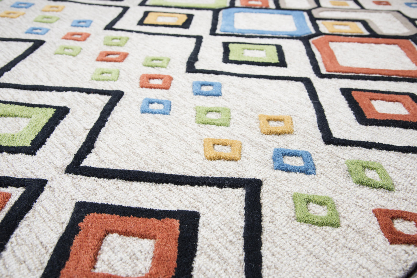 Caterine CE797A Ivory/Multi Hand-Tufted Rug - Rizzy