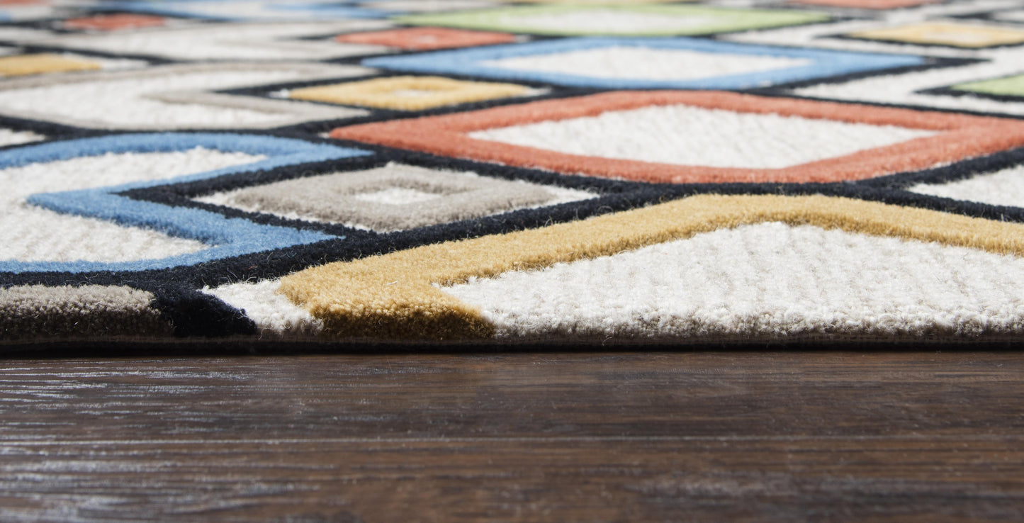 Caterine CE797A Ivory/Multi Hand-Tufted Rug - Rizzy