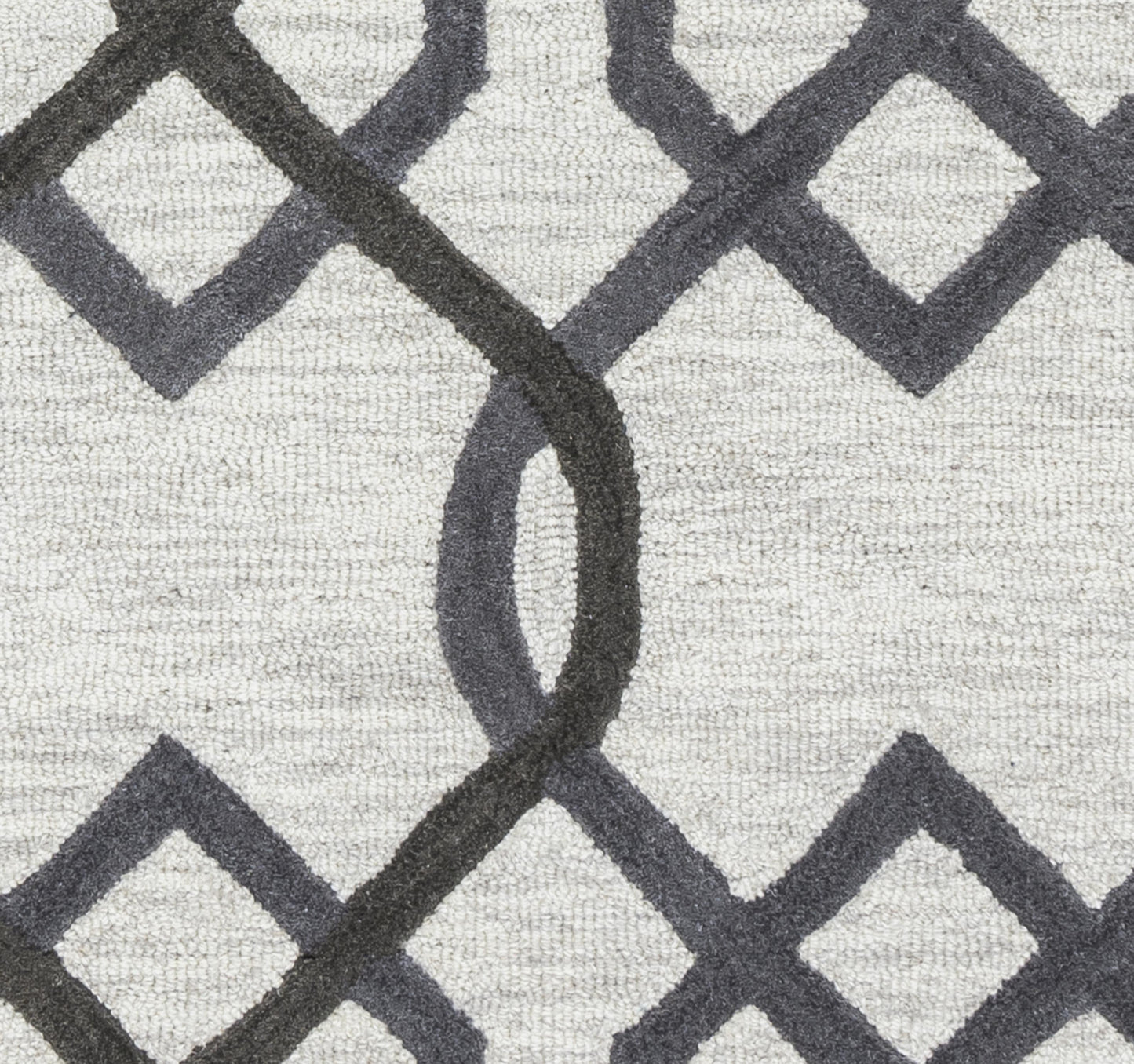 Caterine CE9526 Gray/Ivory Hand-Tufted Rug - Rizzy