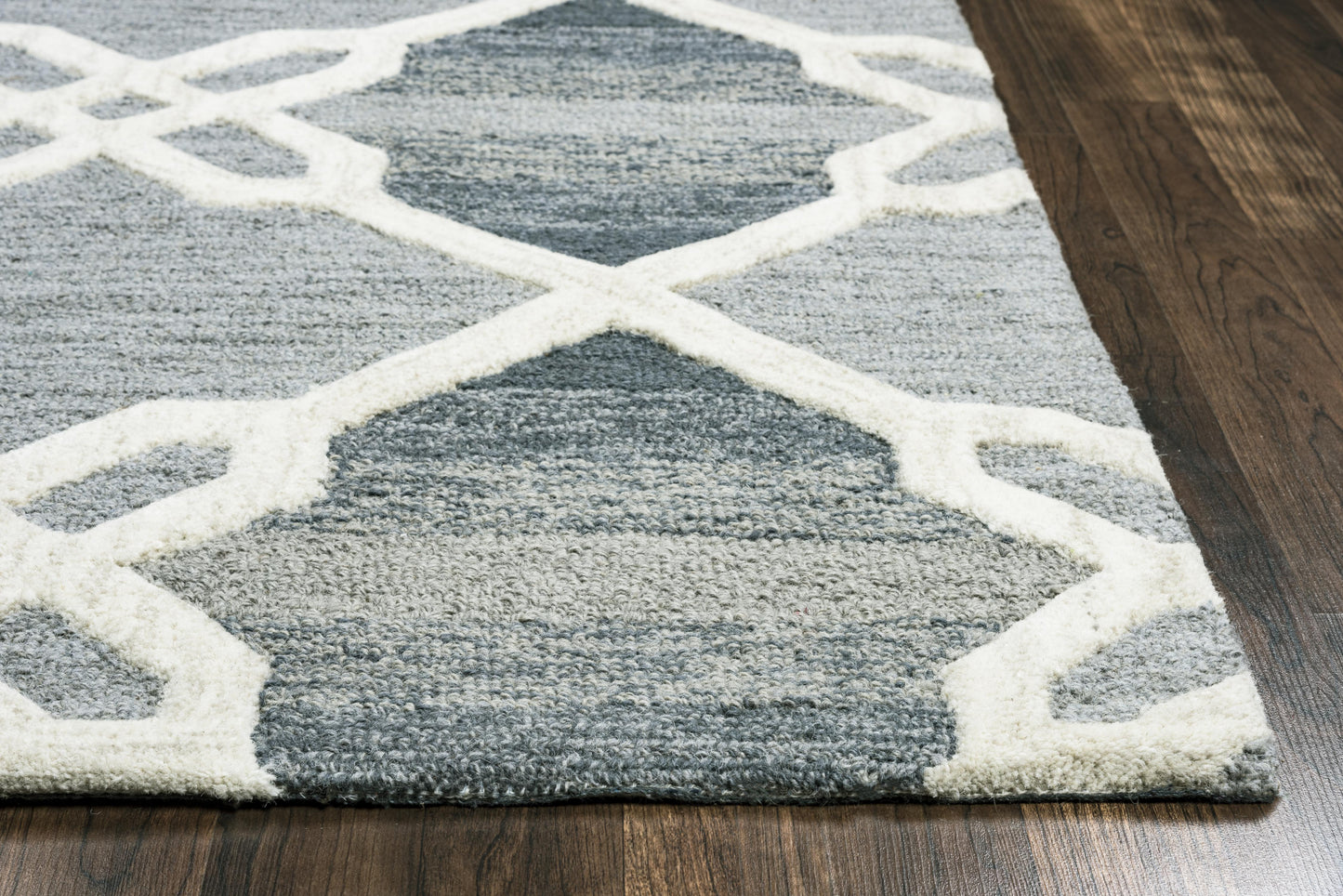 Caterine CE9605 Gray Hand-Tufted Rug - Rizzy
