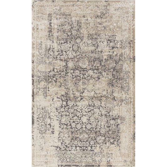 CHESH-82121 Classic/Traditional Machine Made Grey Luxelon Blend Indoor Area Rugs - LR Home
