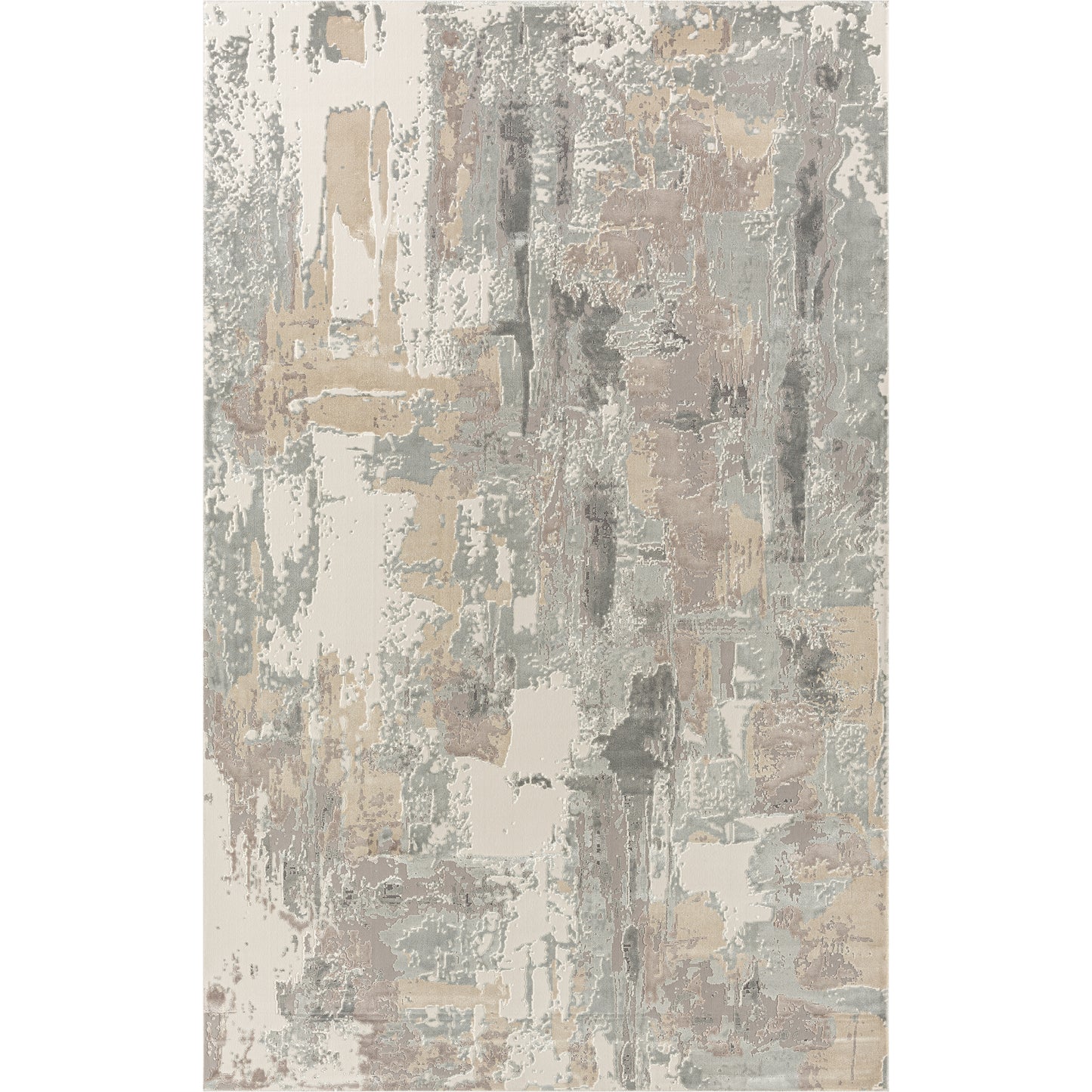 Cheshire-82127 Contemporary Power-Loomed Beige Cotton Indoor Area Rug - LR Home