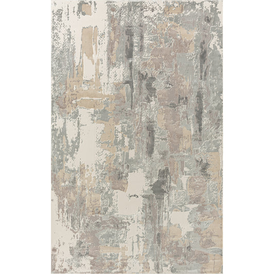 CHESH-82127 Modern/Contemporary Machine Made Beige Luxelon Blend Indoor Area Rugs - LR Home