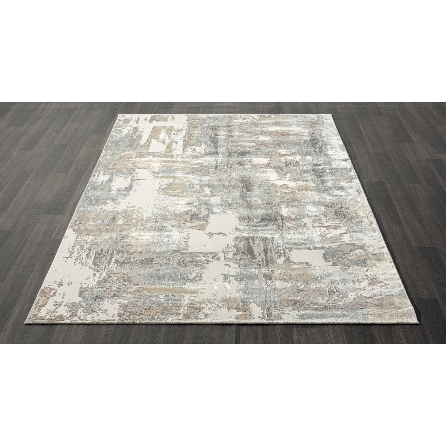CHESH-82127 Modern/Contemporary Machine Made Beige Luxelon Blend Indoor Area Rugs - LR Home