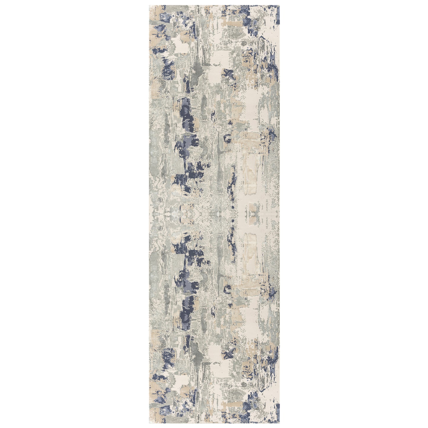 CHESH-82127 Modern/Contemporary Machine Made Blue Luxelon Blend Indoor Area Rugs - LR Home