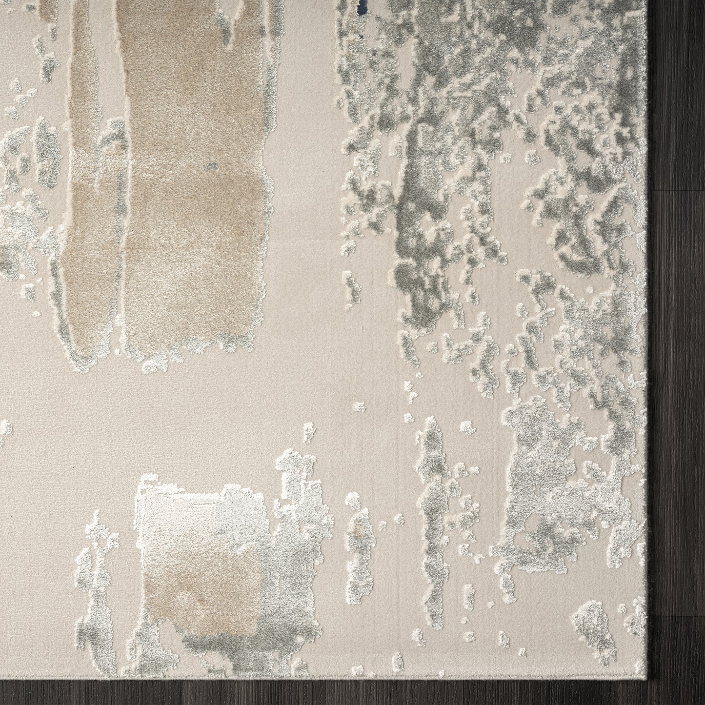 CHESH-82127 Modern/Contemporary Machine Made Blue Luxelon Blend Indoor Area Rugs - LR Home