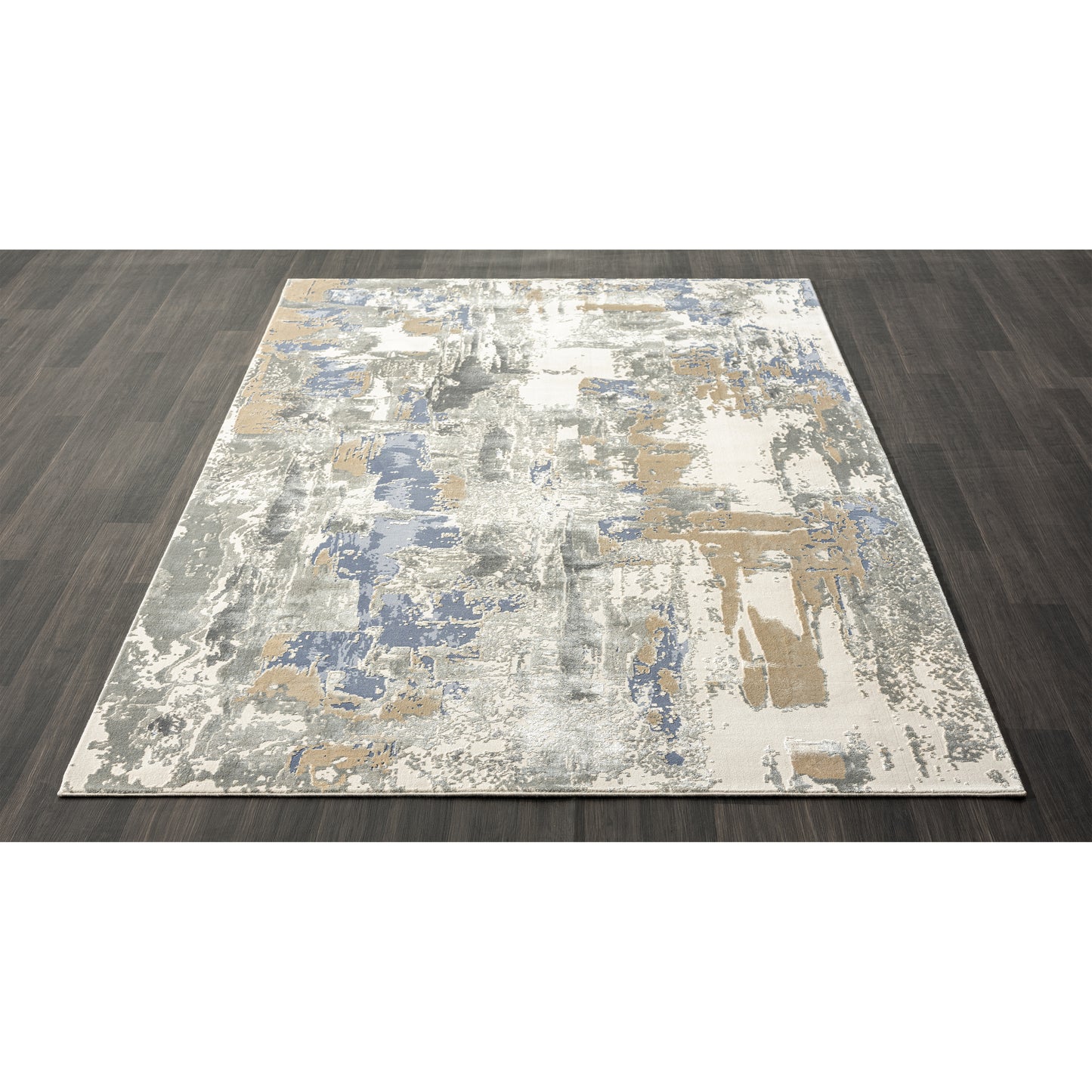 CHESH-82127 Modern/Contemporary Machine Made Blue Luxelon Blend Indoor Area Rugs - LR Home