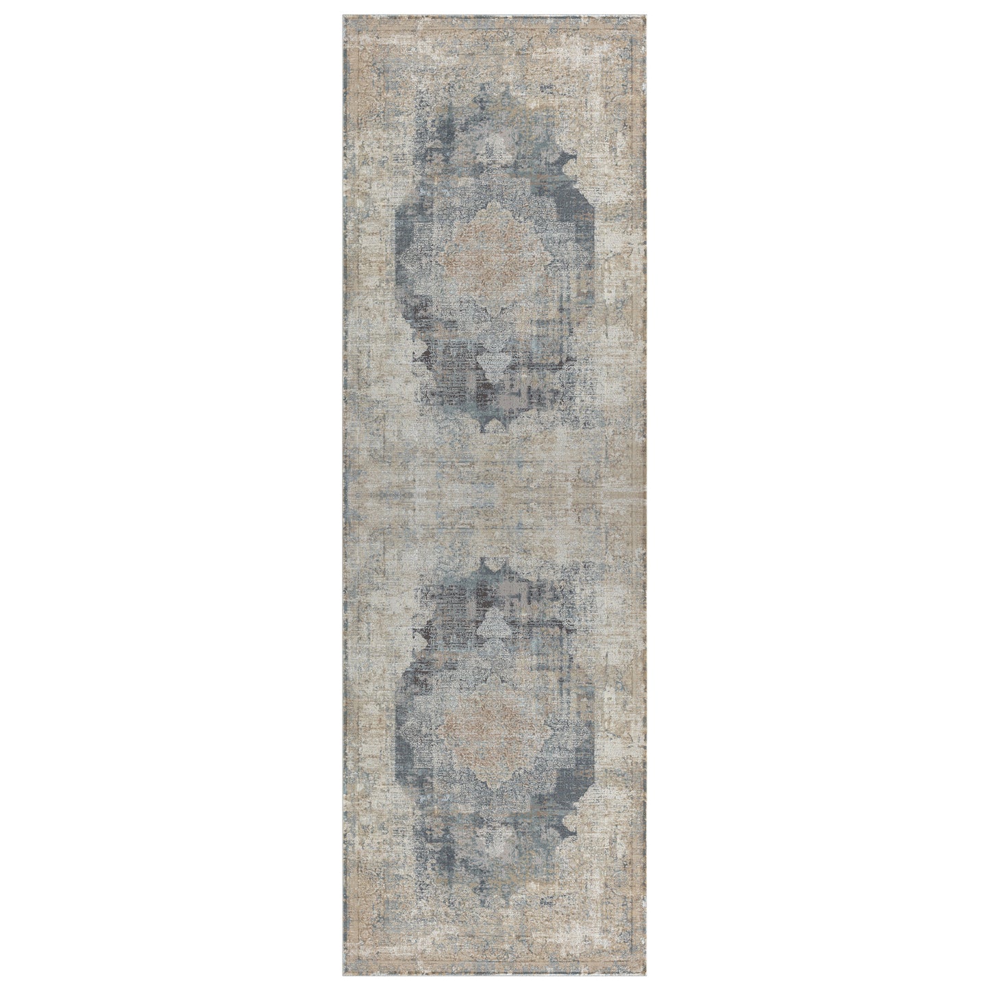 Cheshire-82318 Traditional Power-Loomed Beige Cotton Indoor Area Rug - LR Home