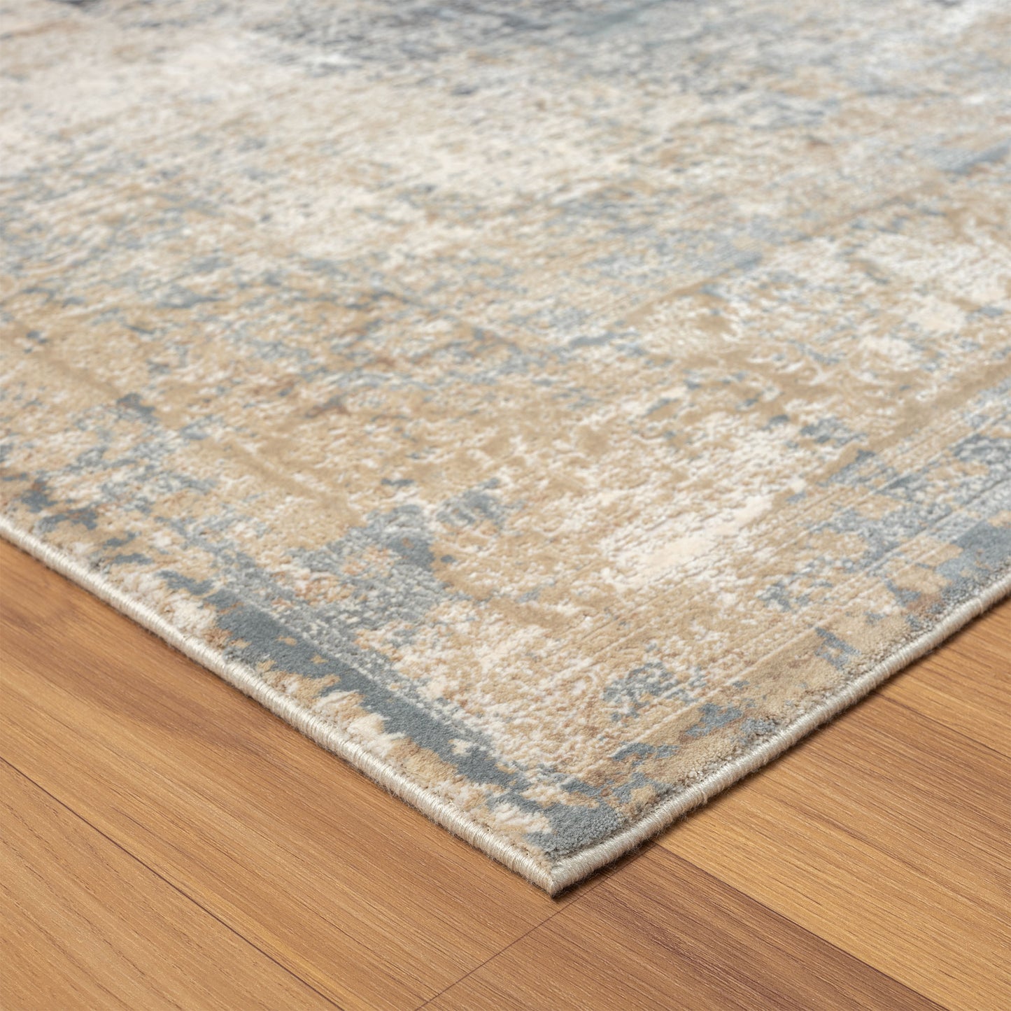 Cheshire-82318 Traditional Power-Loomed Beige Cotton Indoor Area Rug - LR Home