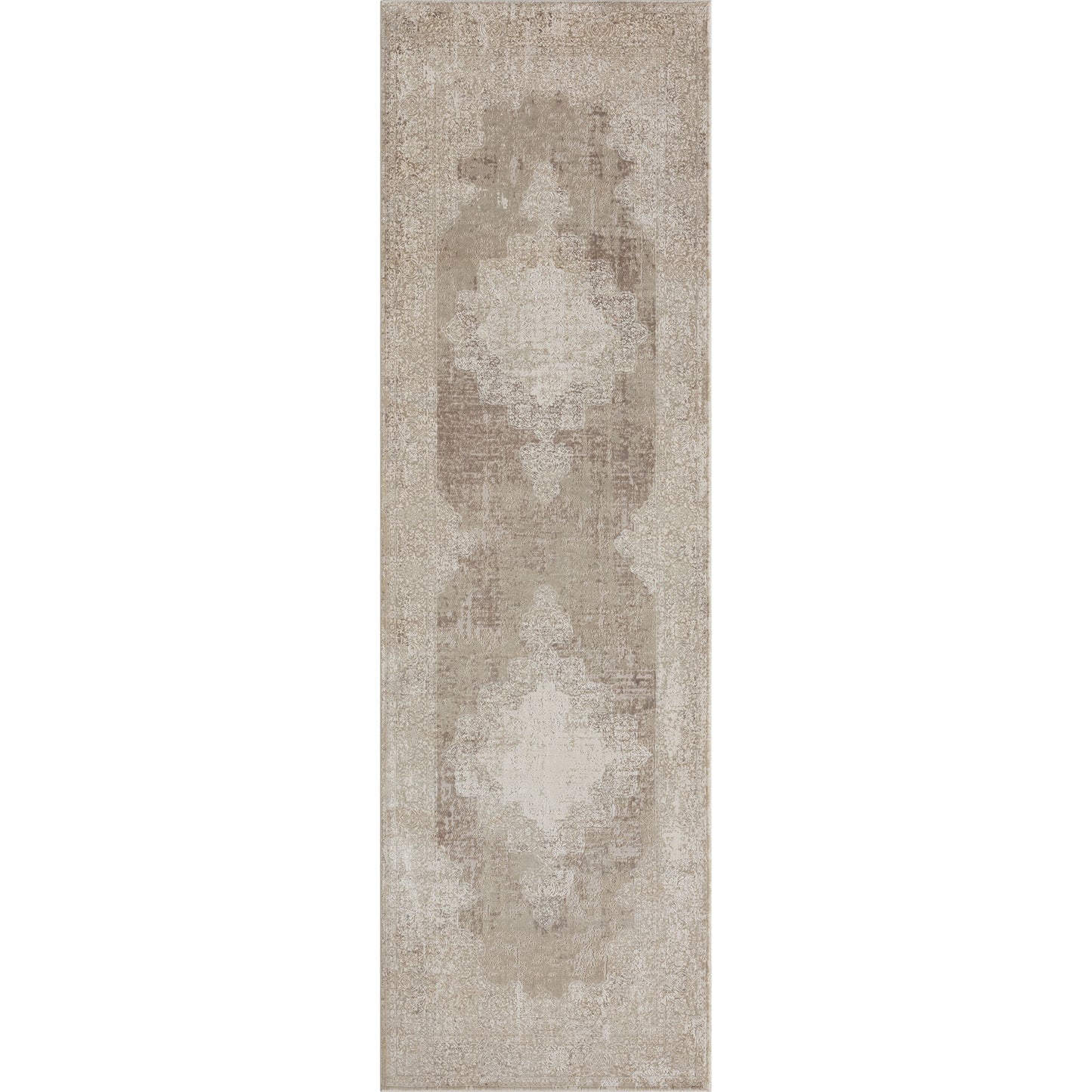Cheshire-82405 Traditional Power-Loomed Ivory/Beige Cotton Indoor Area Rug - LR Home