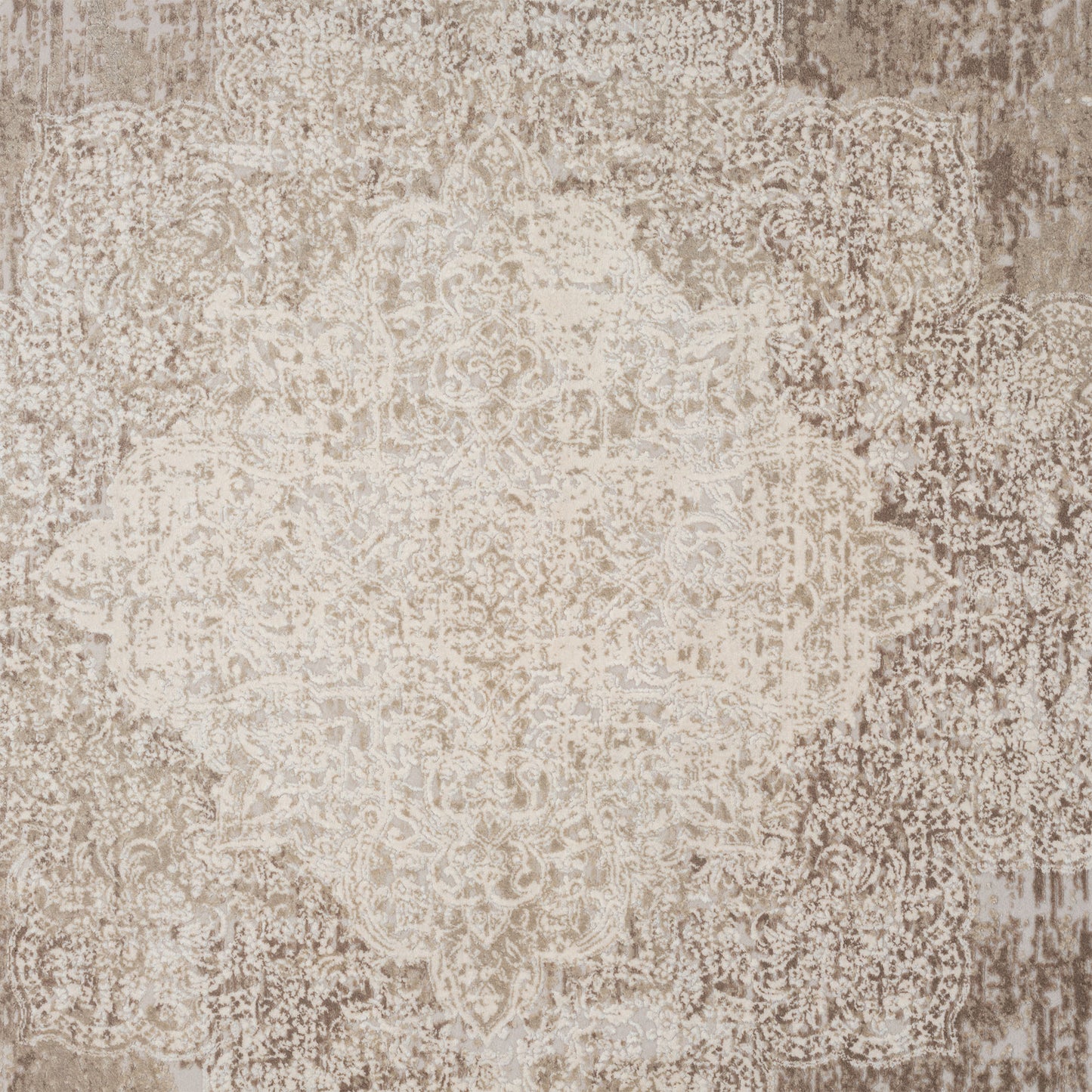 Cheshire-82405 Traditional Power-Loomed Ivory/Beige Cotton Indoor Area Rug - LR Home
