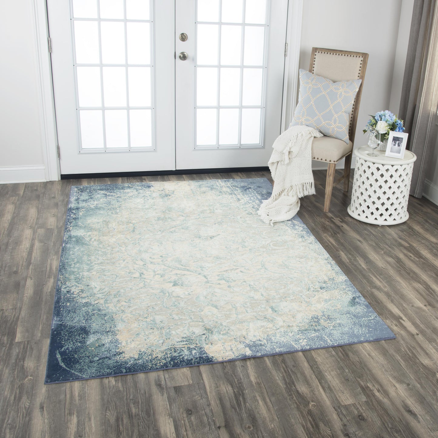 Chelsea CHS101 Teal/Blue Machine-Made Rug - Rizzy