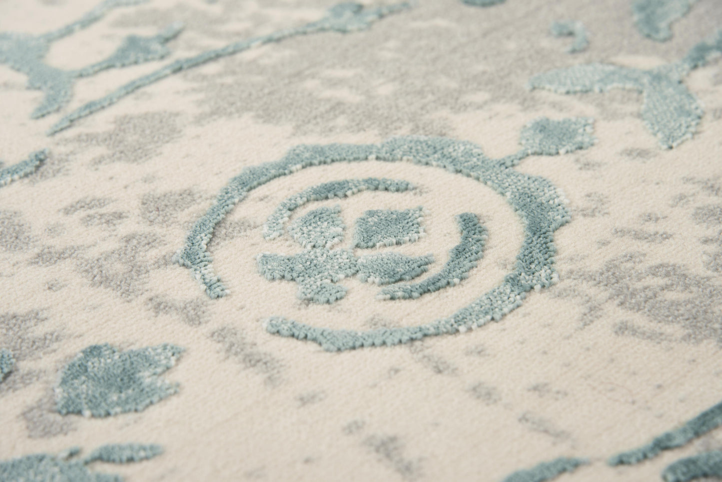 Chelsea CHS103 Gray/Blue Machine-Made Rug - Rizzy