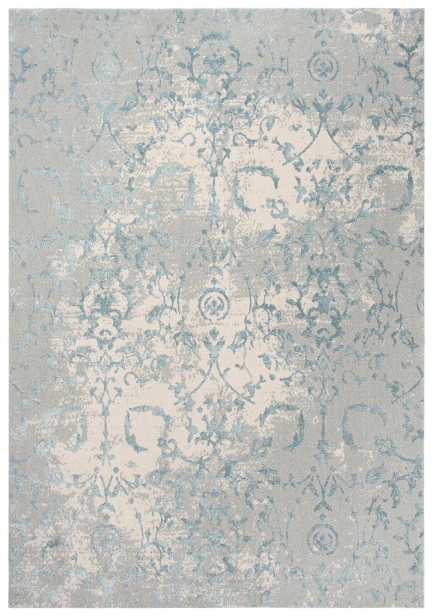Chelsea CHS103 Gray/Blue Machine-Made Rug - Rizzy