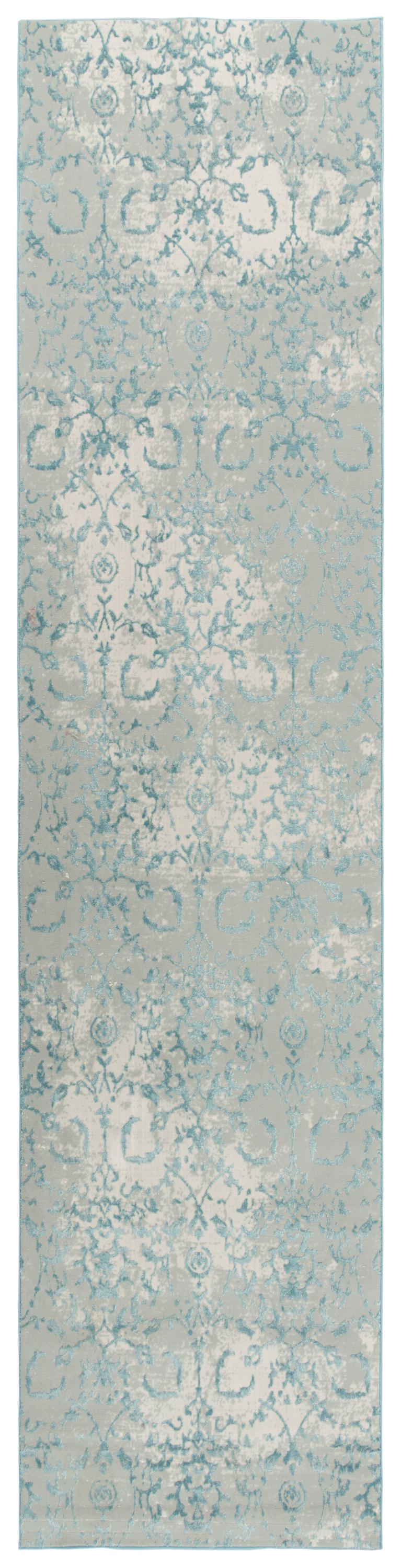 Chelsea CHS103 Gray/Blue Machine-Made Rug - Rizzy
