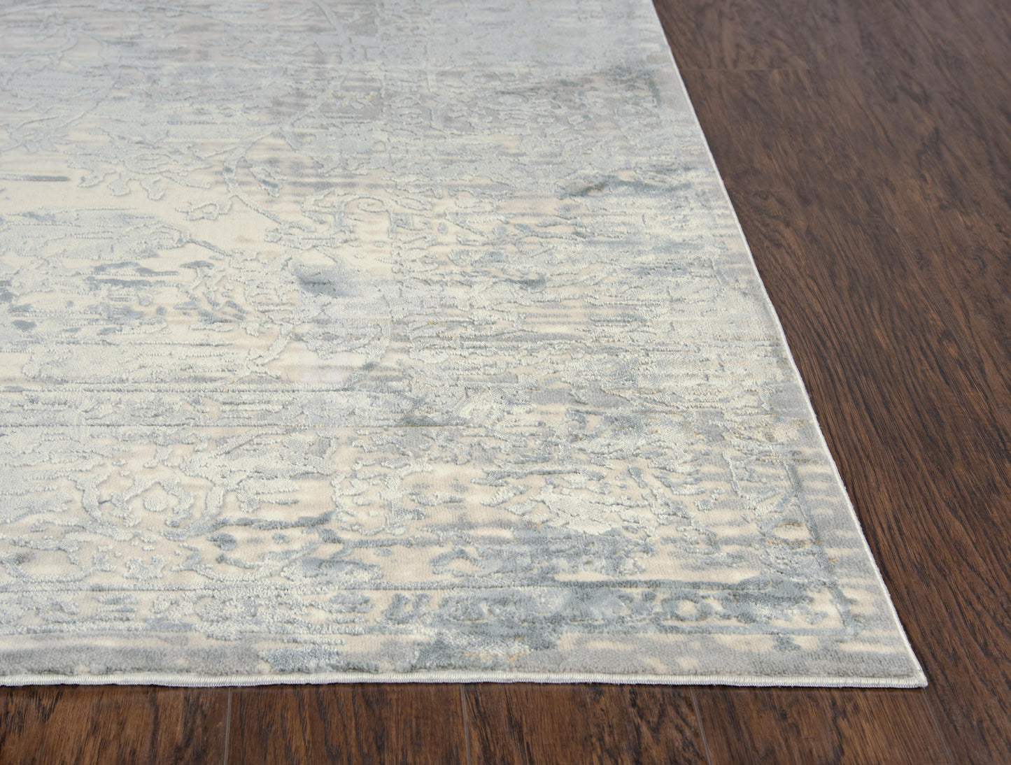 Chelsea CHS104 Gray/Cream Machine-Made Rug - Rizzy