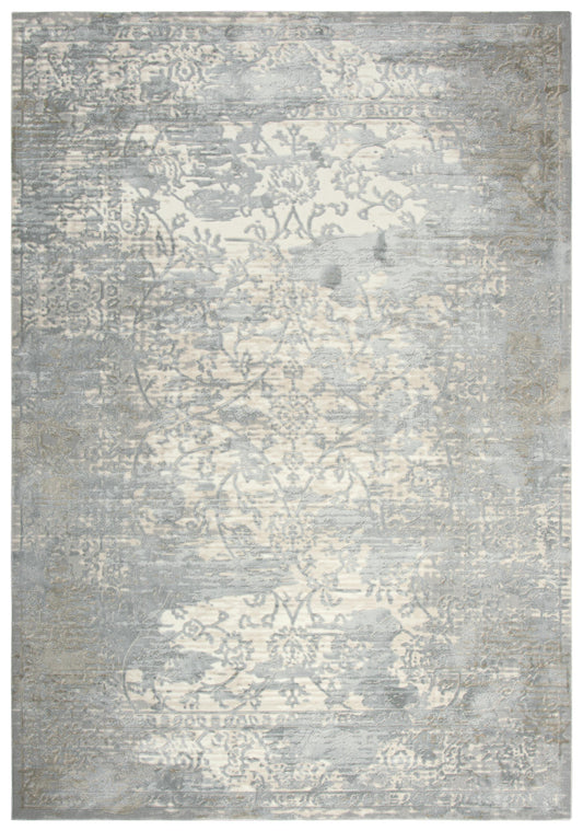 Chelsea CHS104 Gray/Cream Machine-Made Rug - Rizzy