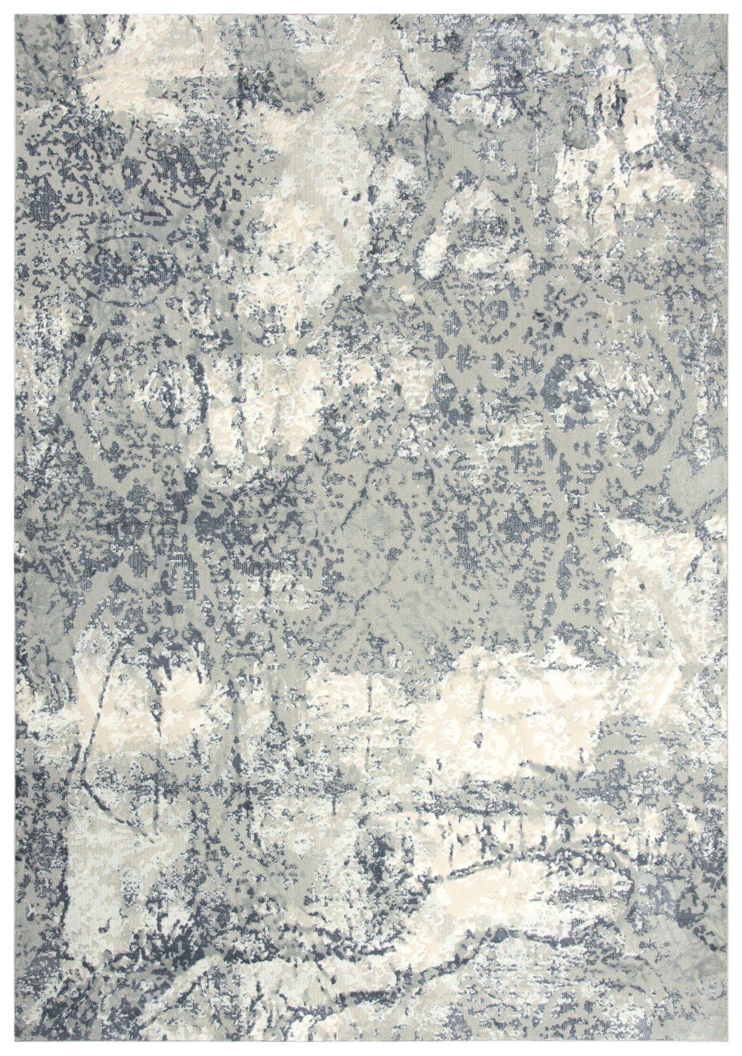 Chelsea CHS112 Cream/Gray Machine-Made Rug - Rizzy