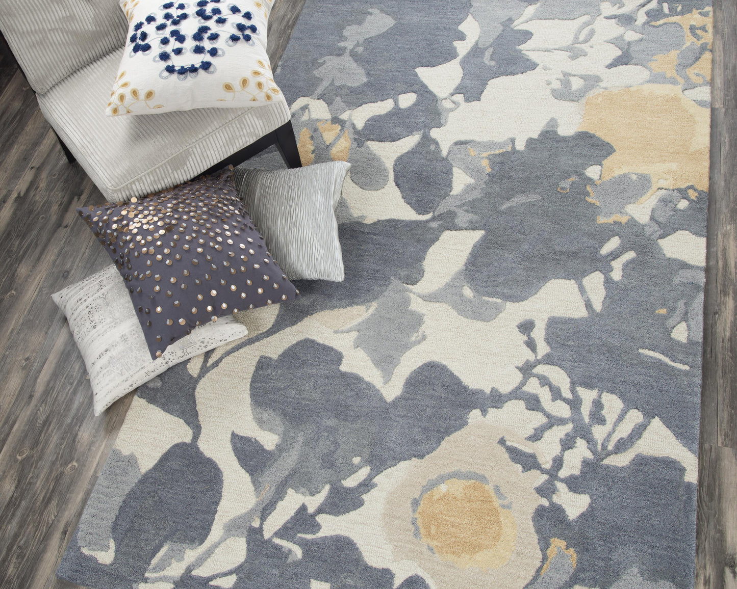Connie Post  CNP106 Gray/Beige Hand-Tufted Rug - Rizzy