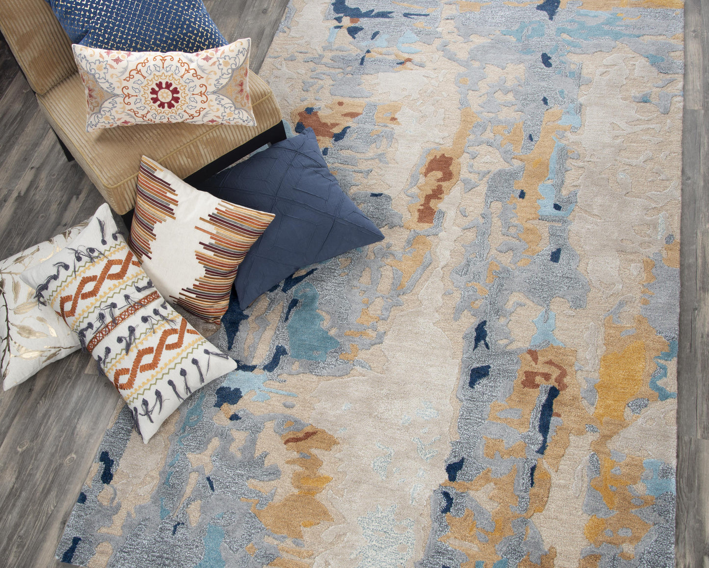 Connie Post  CNP109 Multi Hand-Tufted Rug - Rizzy