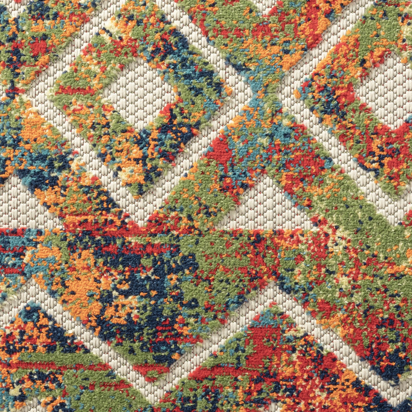 COPAC-81815 Bohemian/Eclectic Machine Made Multi Polypropylene Indoor/Outdoor Area Rugs - LR Home