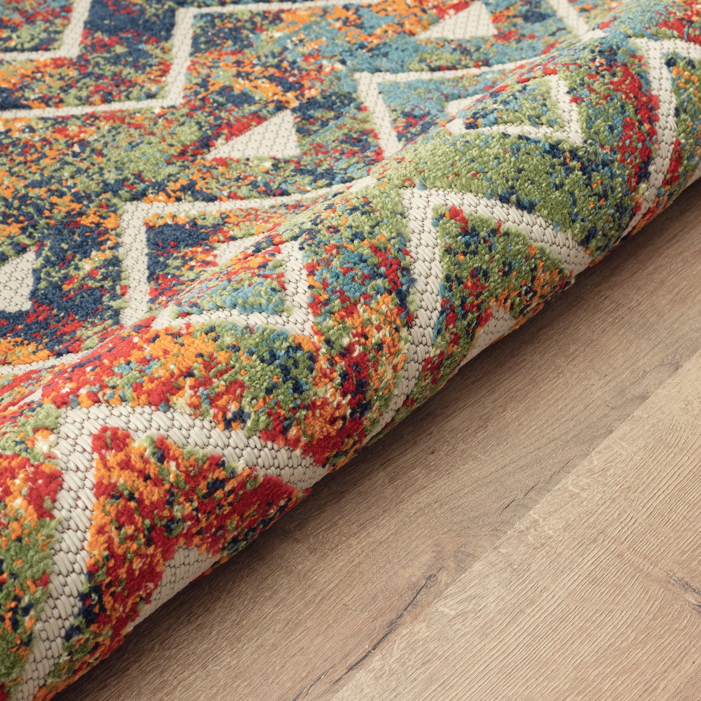 COPAC-81815 Bohemian/Eclectic Machine Made Multi Polypropylene Indoor/Outdoor Area Rugs - LR Home
