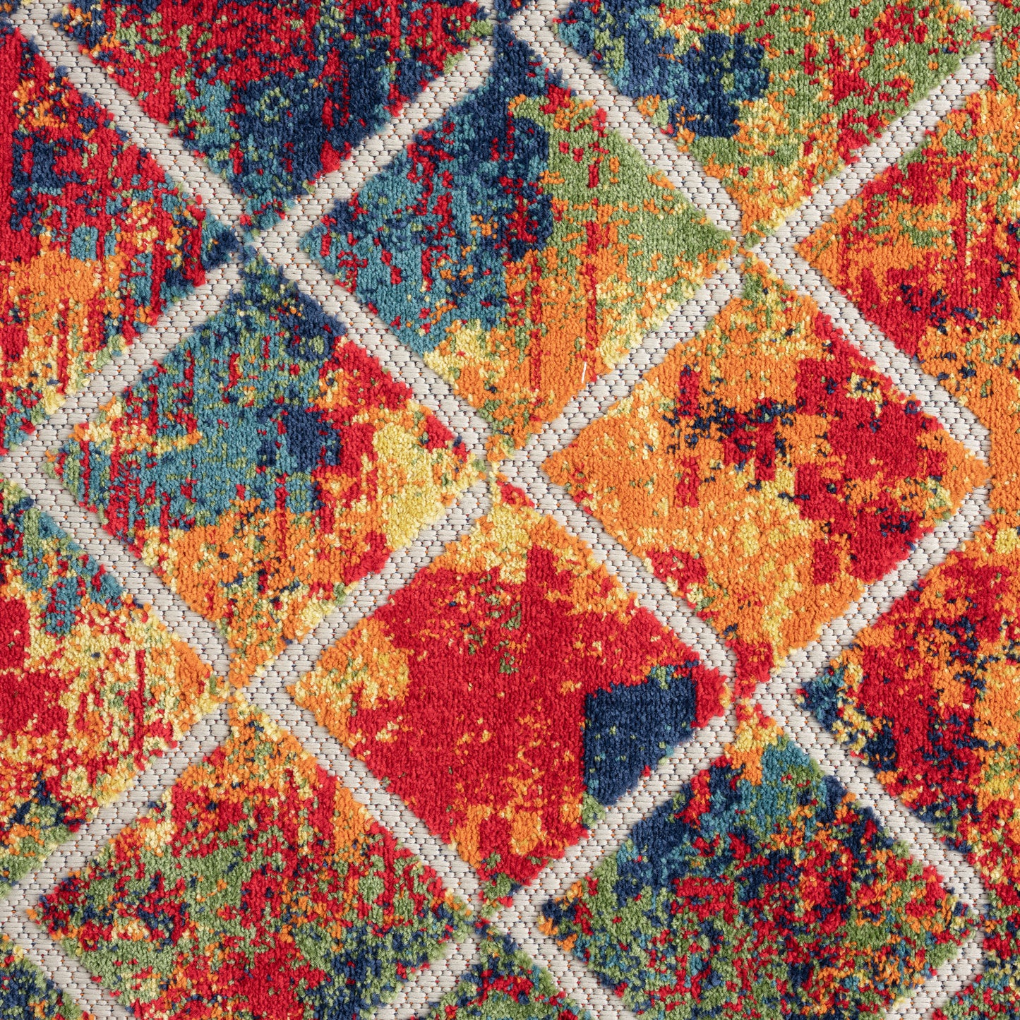 COPAC-81815 Bohemian/Eclectic Machine Made Multi Polypropylene Indoor/Outdoor Area Rugs - LR Home