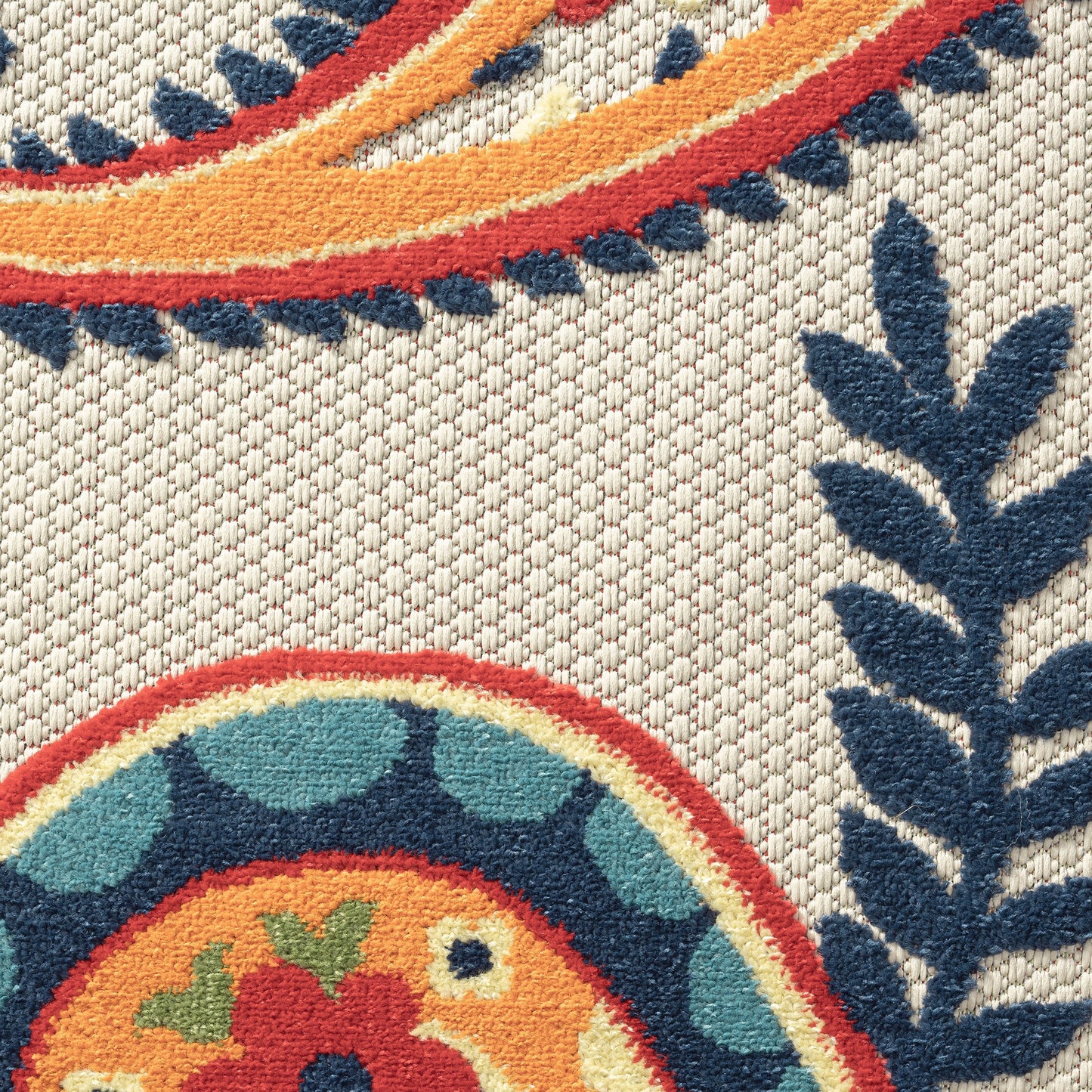 Copa Cabana-81817 Contemporary Power-Loomed Beige/Mutli Polypropylene Indoor/Outdoor Area Rug - LR Home