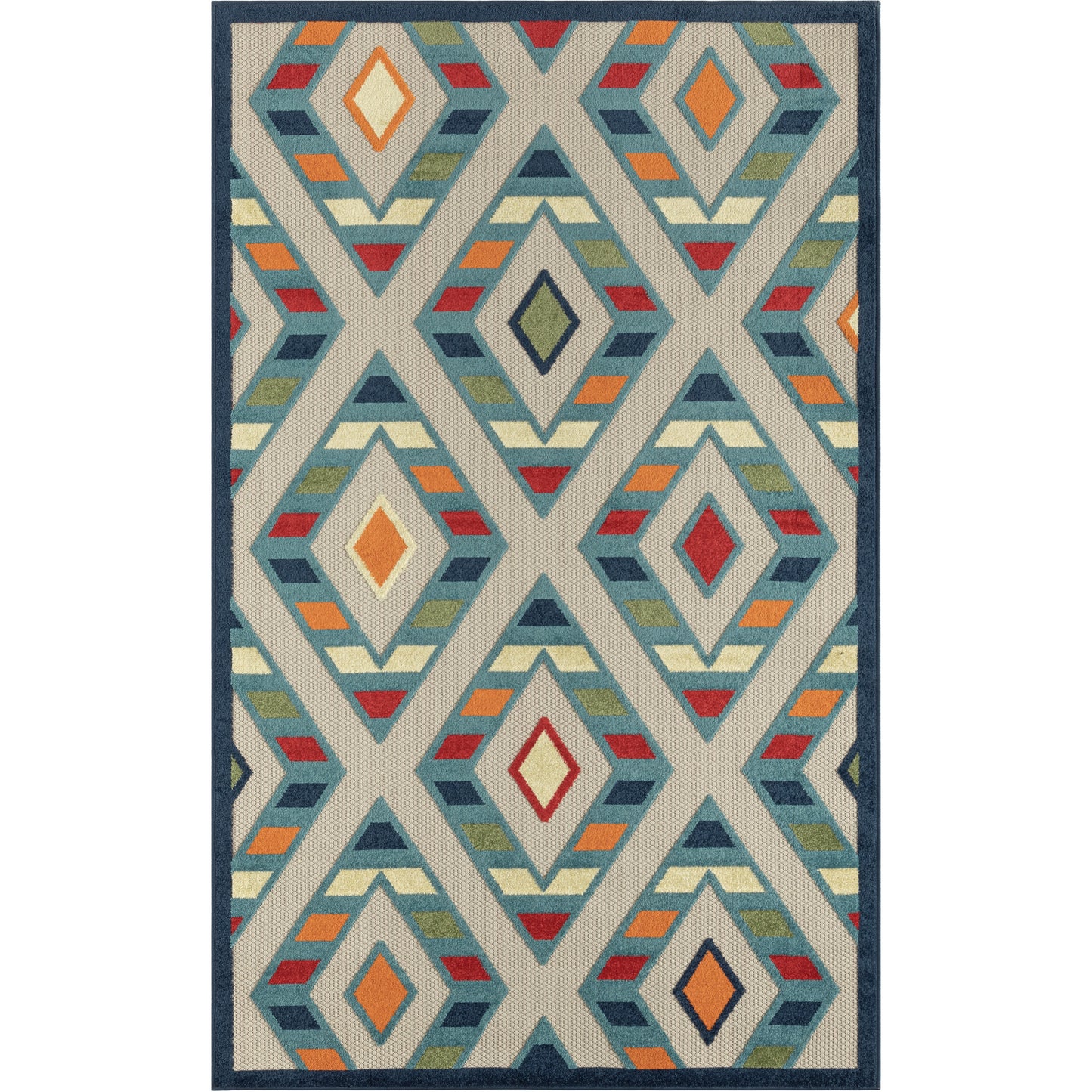 COPAC-81818 Transitional/Casual Machine Made Multi Polypropylene Indoor/Outdoor Area Rugs - LR Home