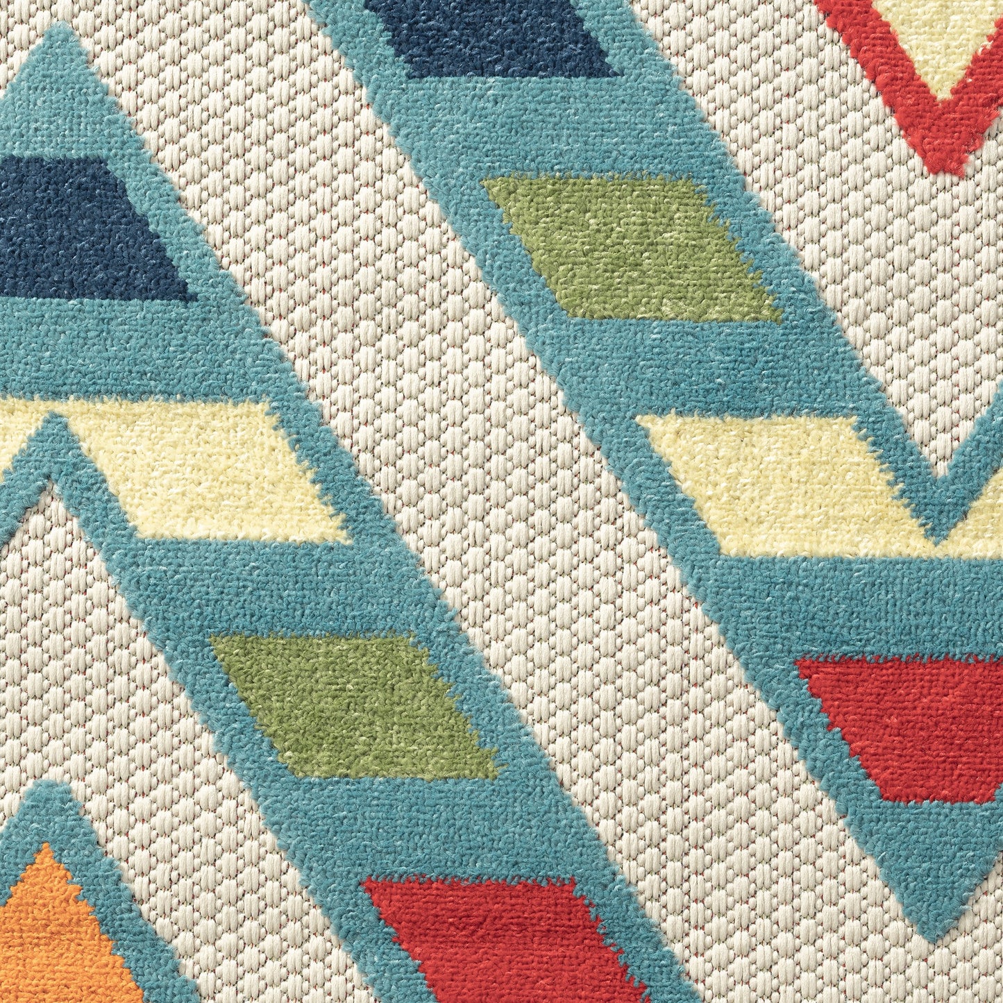 Copa Cabana-81818 Transitional Power-Loomed Multicolor Polypropylene Indoor/Outdoor Area Rug - LR Home