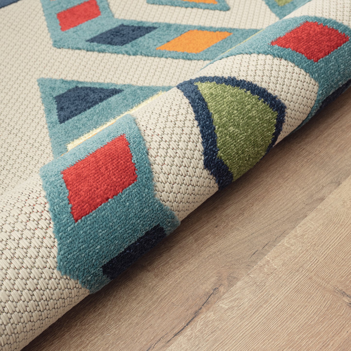 COPAC-81818 Transitional/Casual Machine Made Multi Polypropylene Indoor/Outdoor Area Rugs - LR Home
