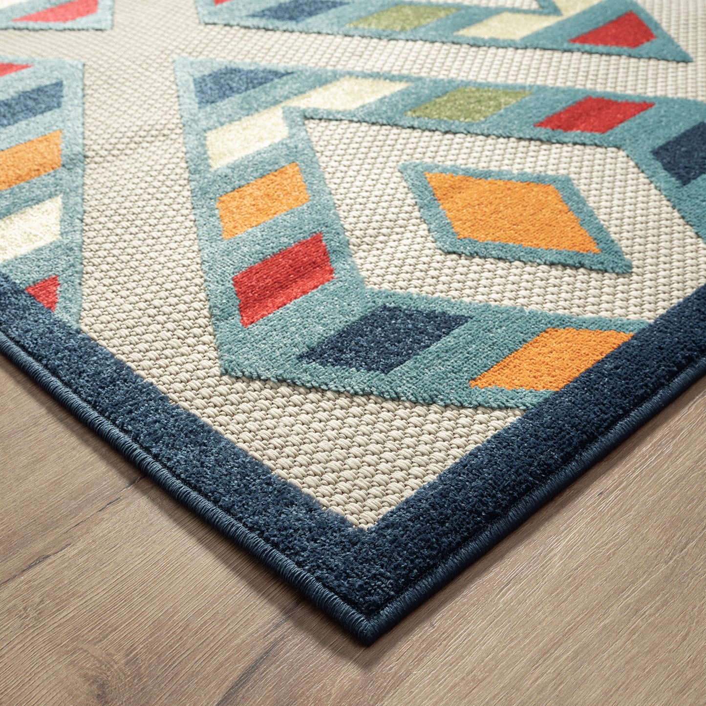 COPAC-81818 Transitional/Casual Machine Made Multi Polypropylene Indoor/Outdoor Area Rugs - LR Home