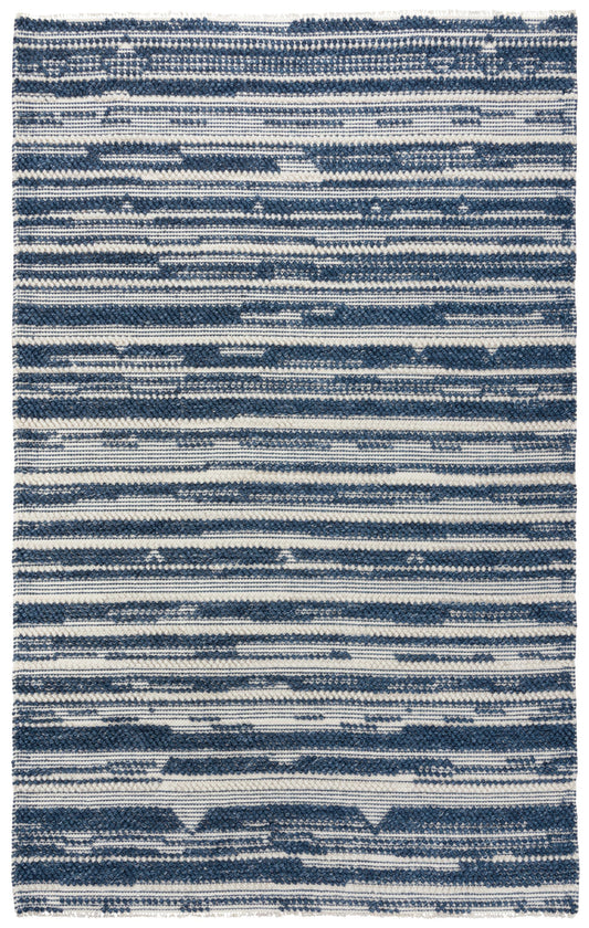 Capri CPI105 Ivory/Blue Hand-Woven Rug - Rizzy