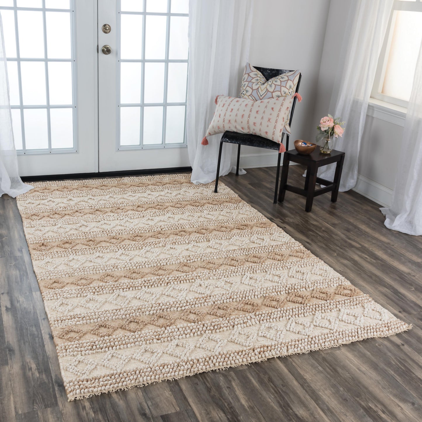 Capri CPI108 Beige Hand-Woven Rug - Rizzy
