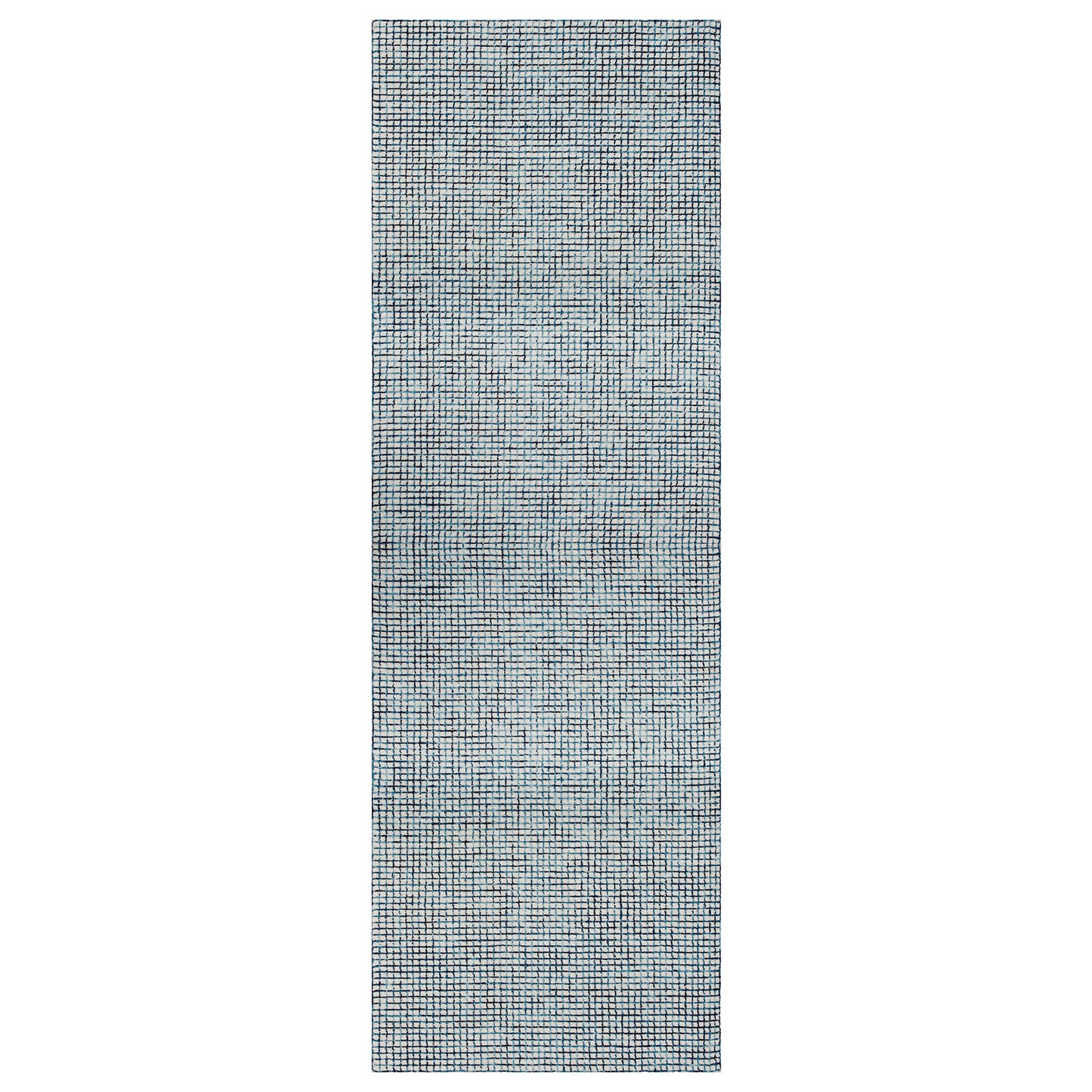 Criss Cross-81295 Contemporary Hand-Tufted Navy/Ivory Cotton Indoor Area Rug - LR Home