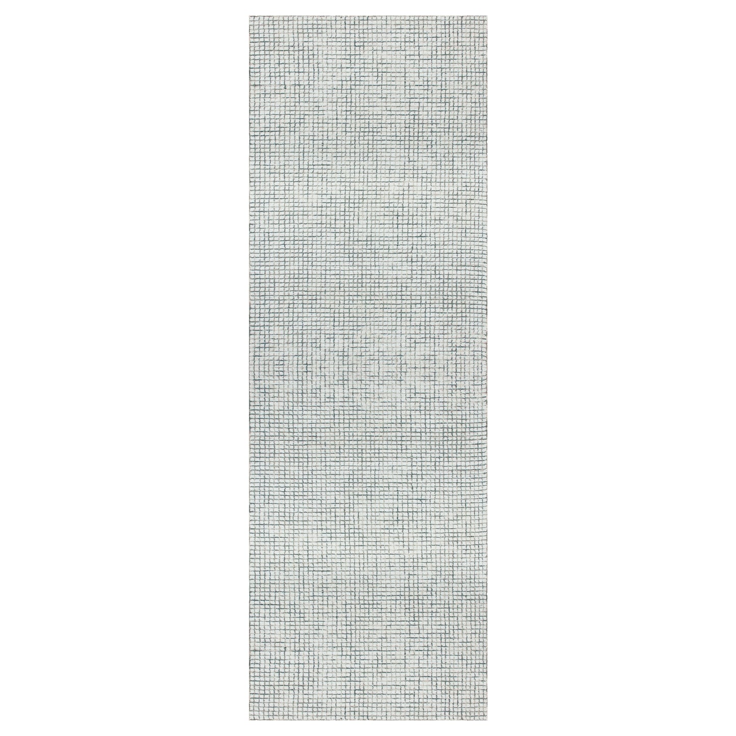 Criss Cross-81296 Contemporary Hand-Tufted Gray/Ivory Cotton Indoor Area Rug - LR Home