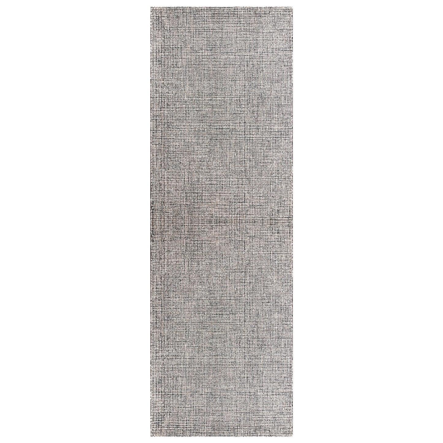 Criss Cross-81297 Contemporary Hand-Tufted Gray/White Cotton Indoor Area Rug - LR Home