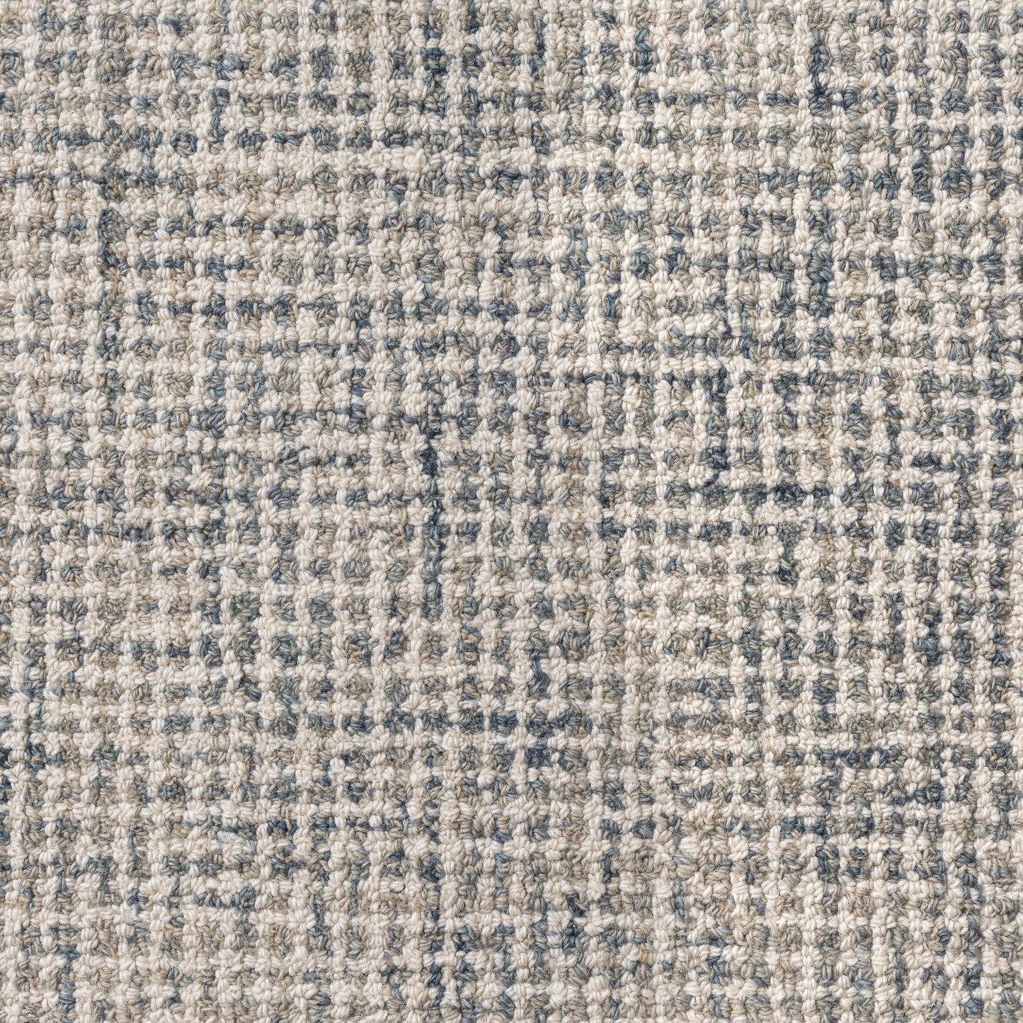 Criss Cross-82202 Contemporary Hand-Tufted Teal/Cream Cotton Indoor Area Rug - LR Home