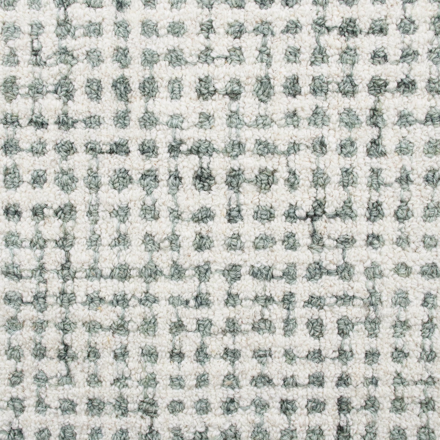Criss Cross-82376 Contemporary Hand-Tufted Green/ Ivory Cotton Indoor Area Rug - LR Home