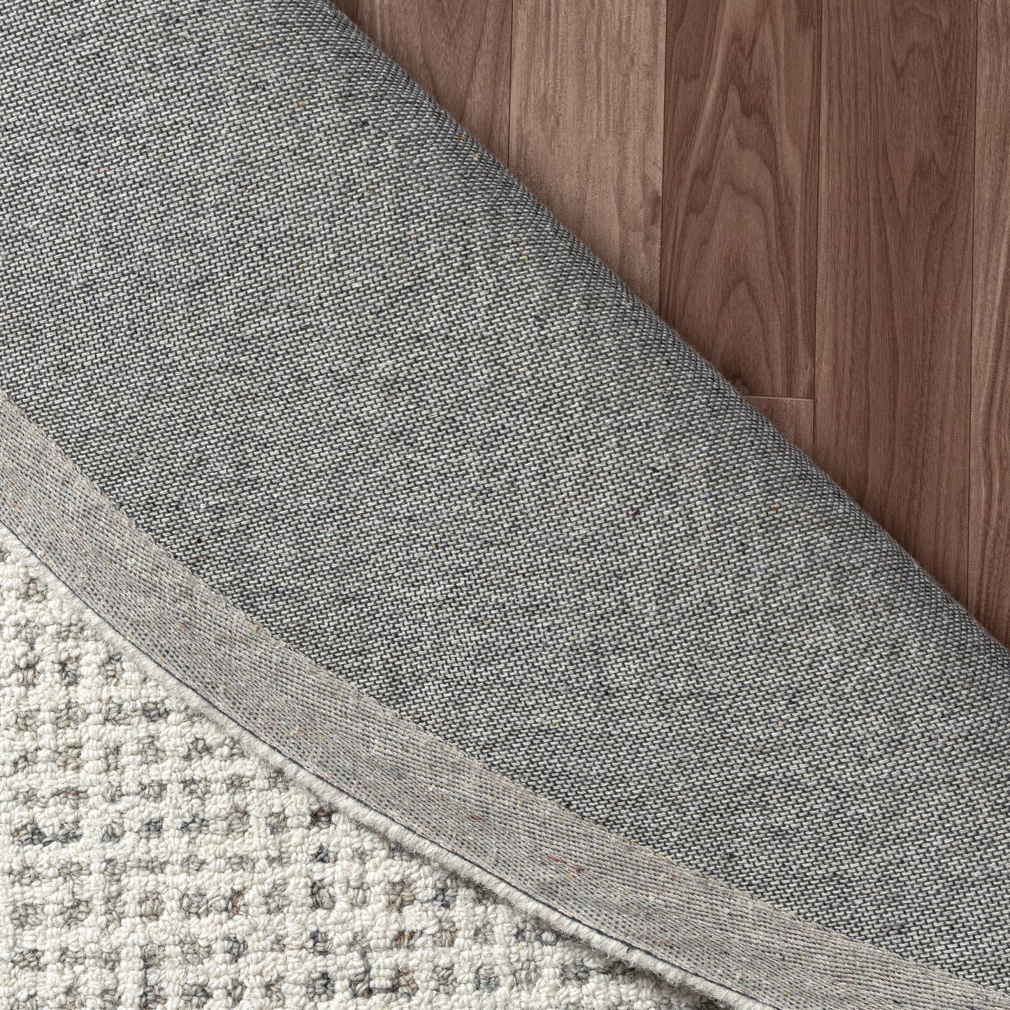 Criss Cross-82378 Contemporary Hand-Tufted Gray/Ivory Cotton Indoor Area Rug - LR Home