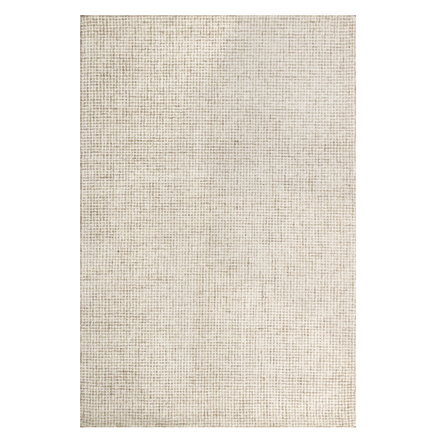 Criss Cross-82380 Contemporary Hand-Tufted Beige/Ivory Cotton Indoor Area Rug - LR Home