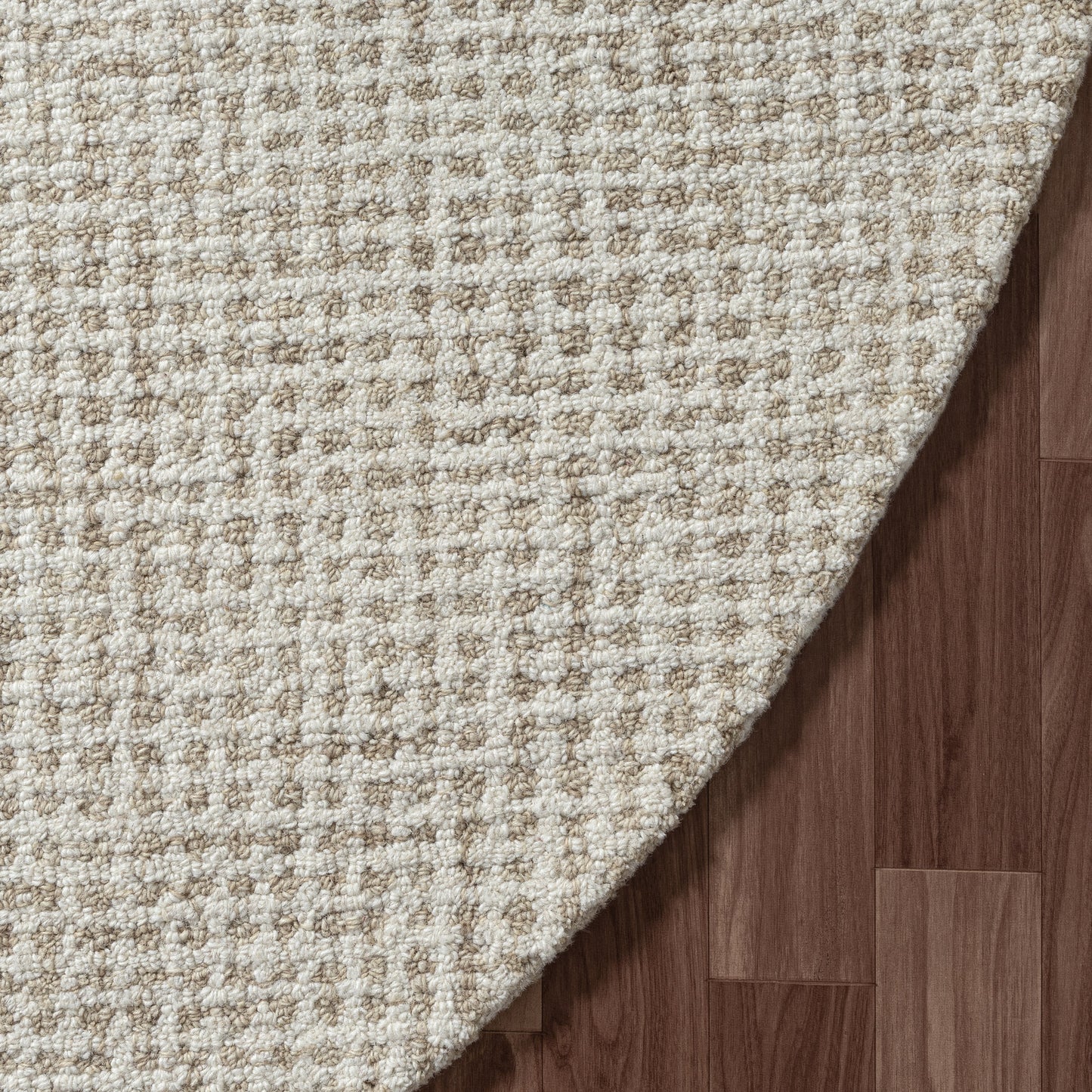 Criss Cross-82380 Contemporary Hand-Tufted Beige/Ivory Cotton Indoor Area Rug - LR Home