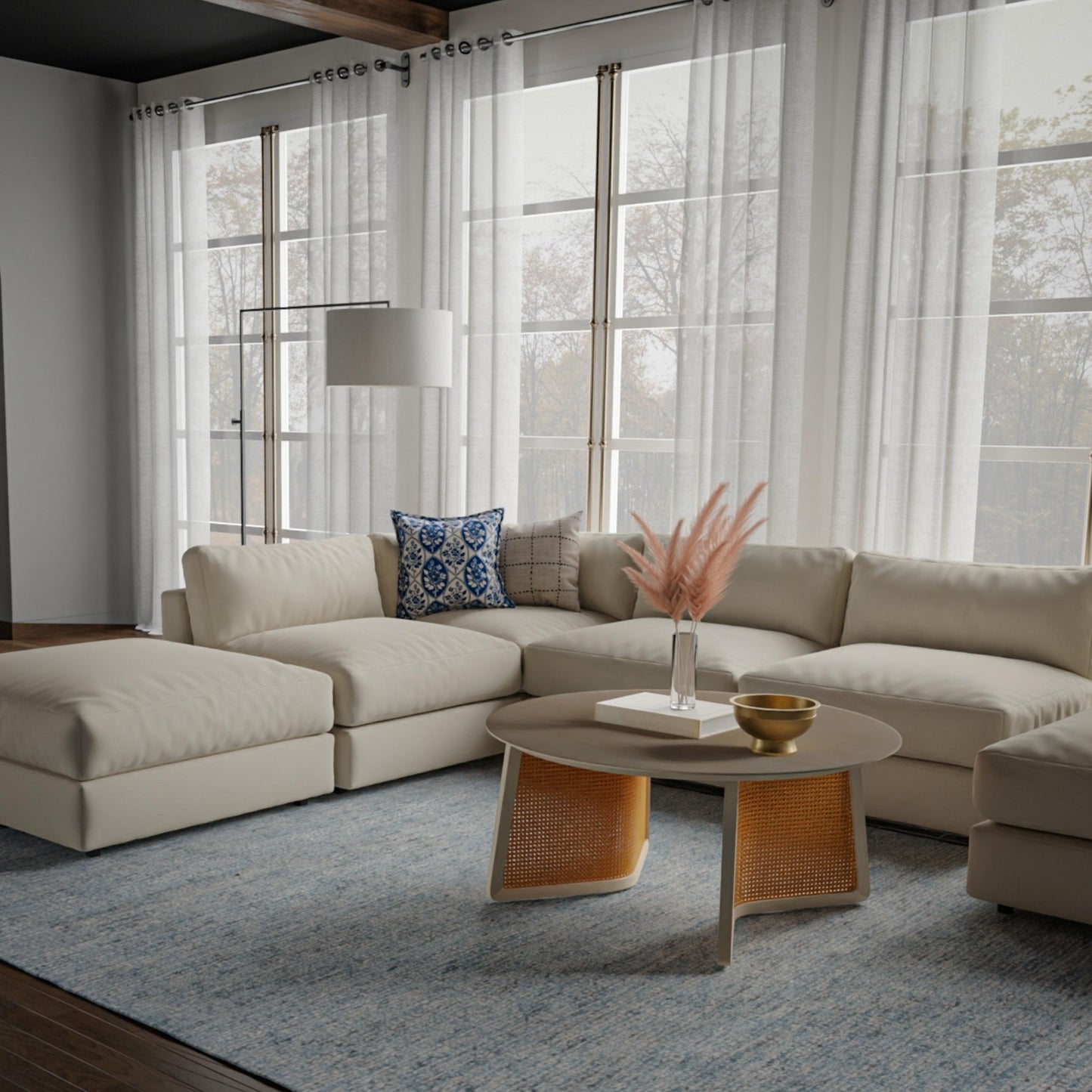 Cosgrove CSG111 Lt.Blue Hand Tufted Rug - Rizzy
