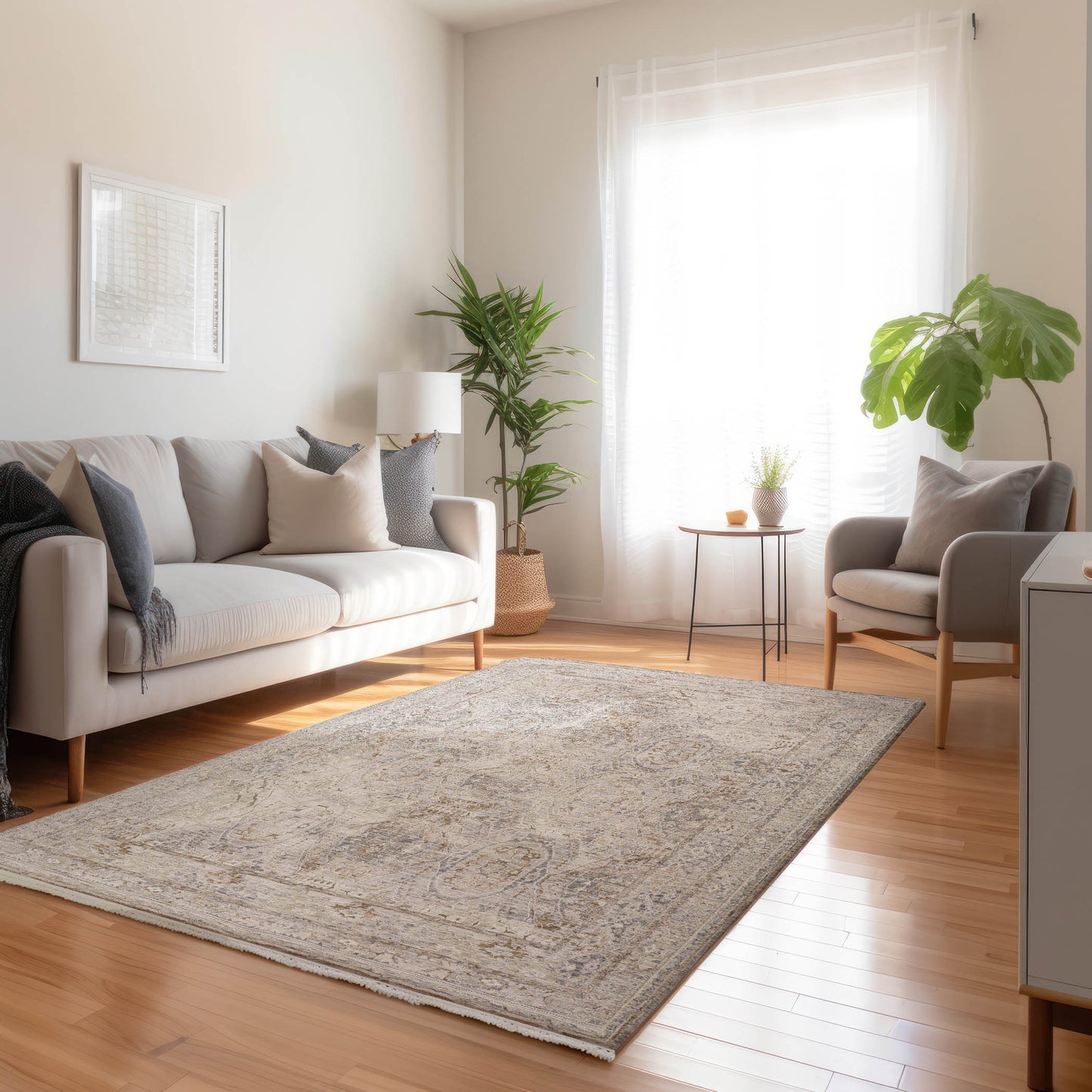 Machine Made Cyprus CY6 Gray - Dalyn Rugs