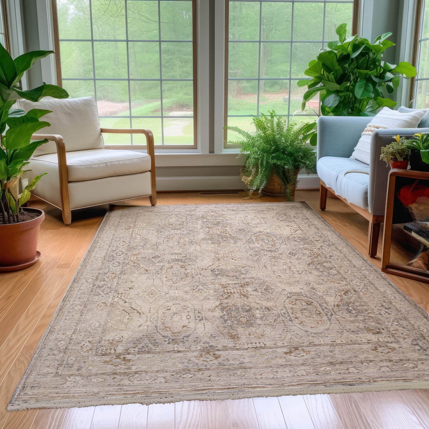 Machine Made Cyprus CY6 Gray - Dalyn Rugs