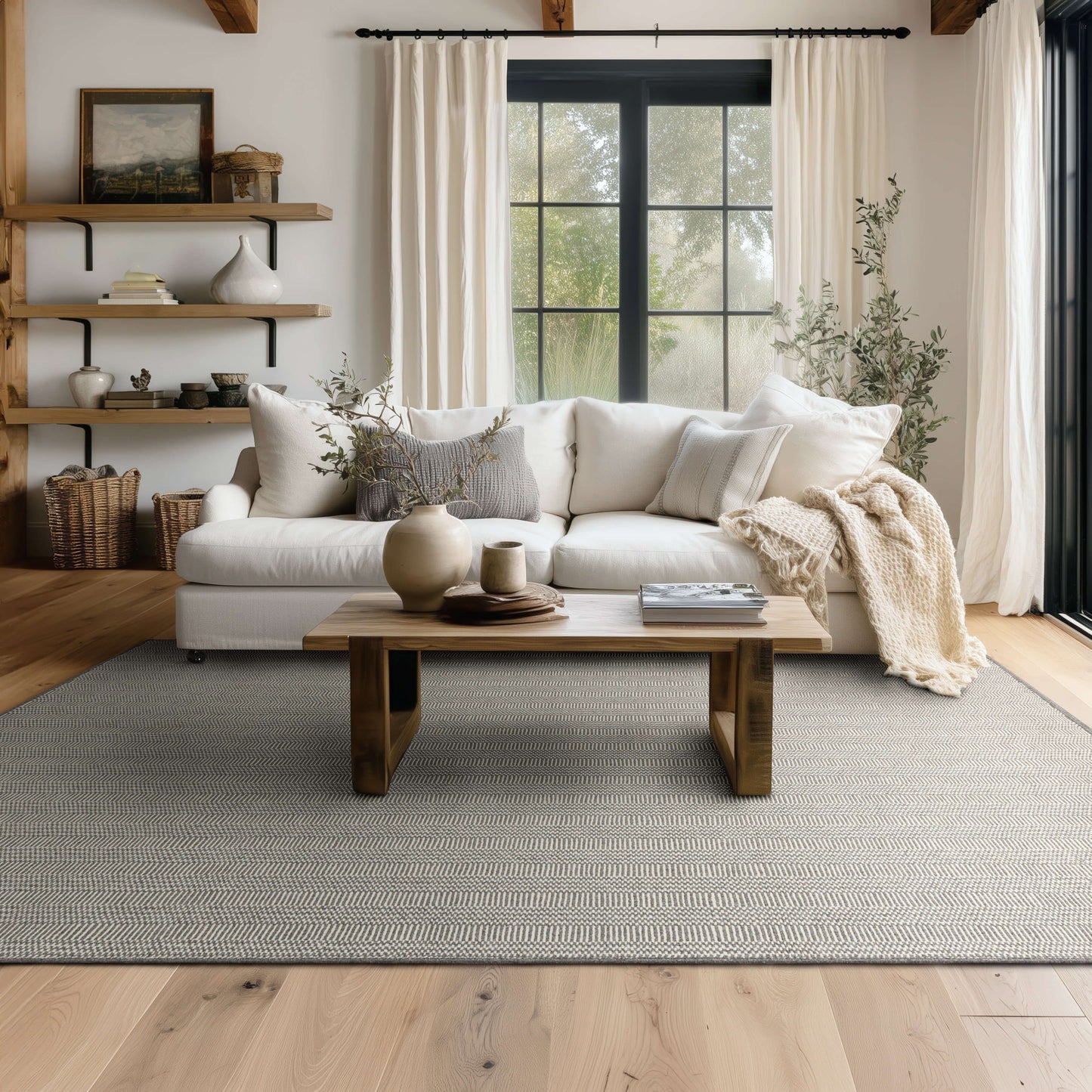 Collinsworth Grey Area Rug - Karastan